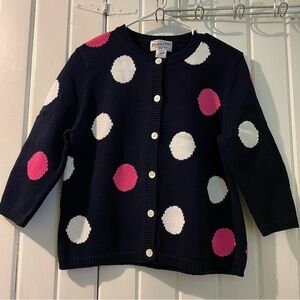 Pendleton polka a dot cotton cardigan-small petite NWOT